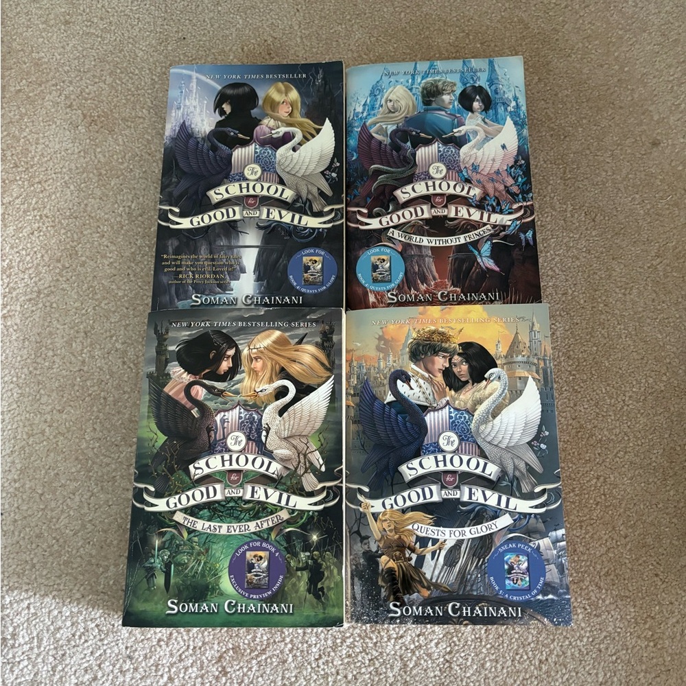 Lot of 4 “The School for Good and Evil” Books